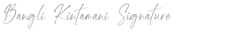 Bangli Kintamani Signature